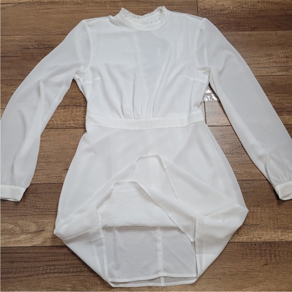 Last chance  White Long Sleeve Dress - Picture 8 of 13